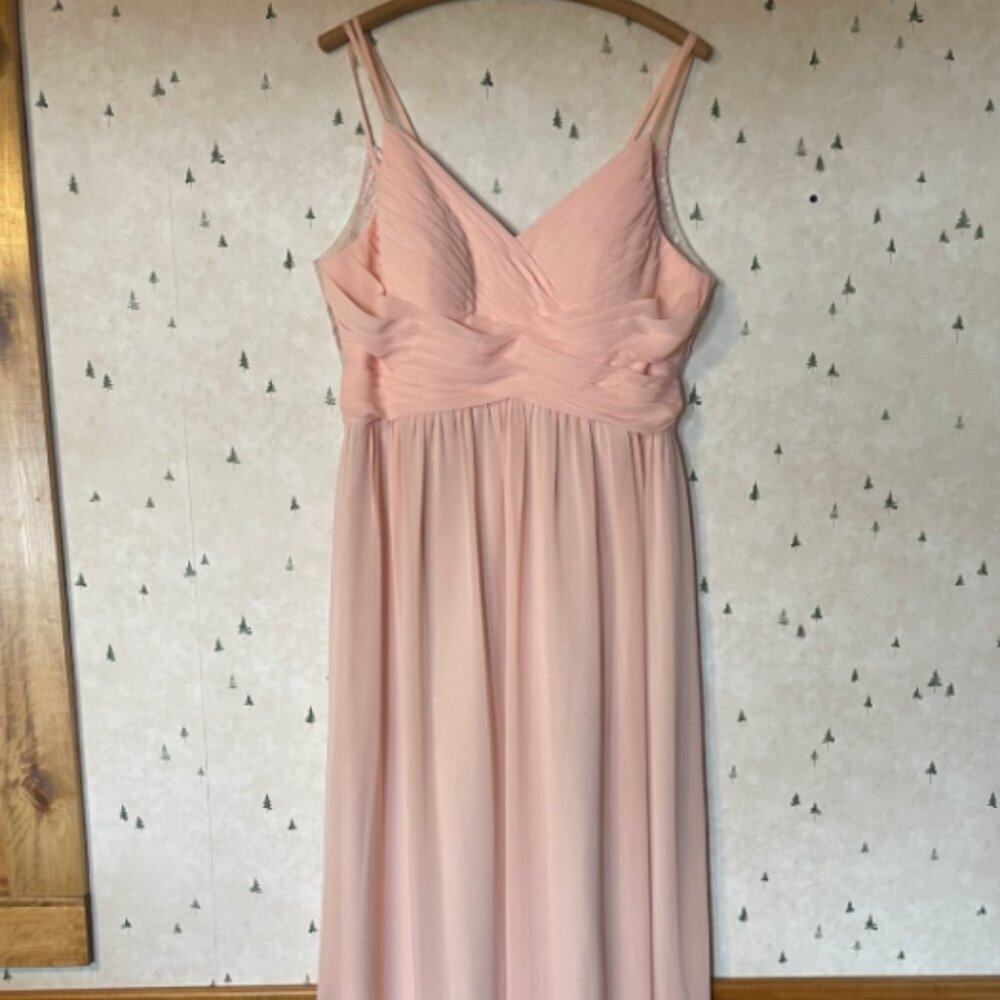 Azazie Blake Bridesmaid Dress Pearl Pink Custom Size